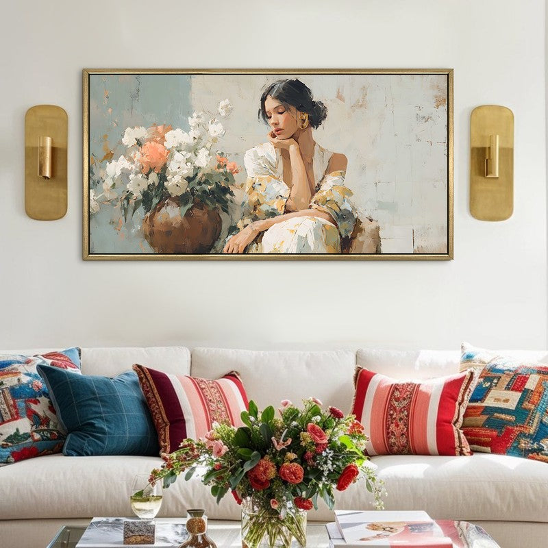 Pastel Dreams Canvas Wall Painting With Frame
