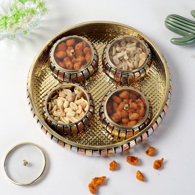 Vidra Ethnic Basket With Jar - Set Of Five