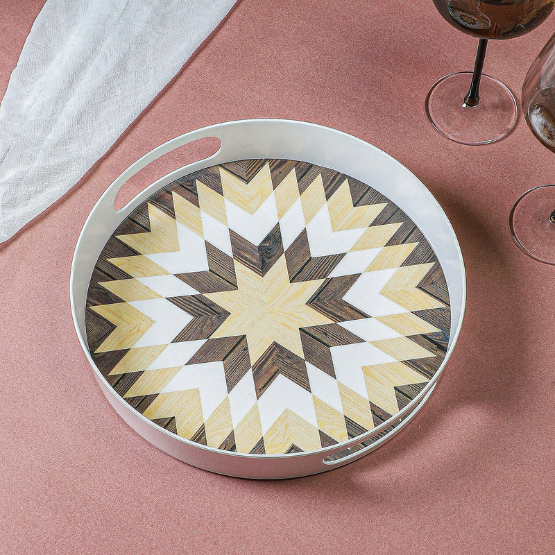 Chromo Cut Round Serving Tray media 5