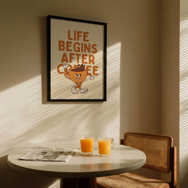 QuotedCoffee Archival Canvas Wall Art - Black media 5