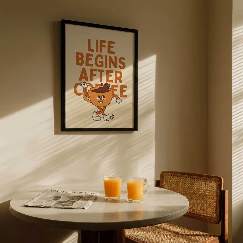 QuotedCoffee Archival Canvas Wall Art - Black media 5