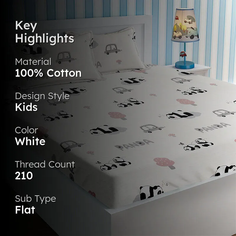 Urban Panda Kids Cotton Bedsheet - 210 TC media 2