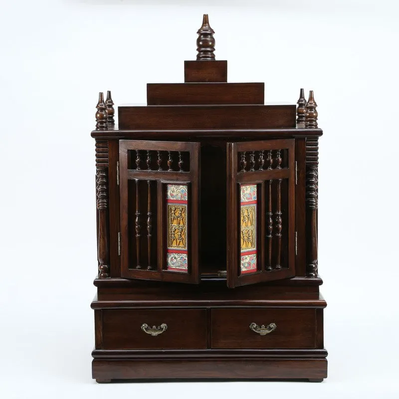 Devotion Space Teak Wood Mandir media 5