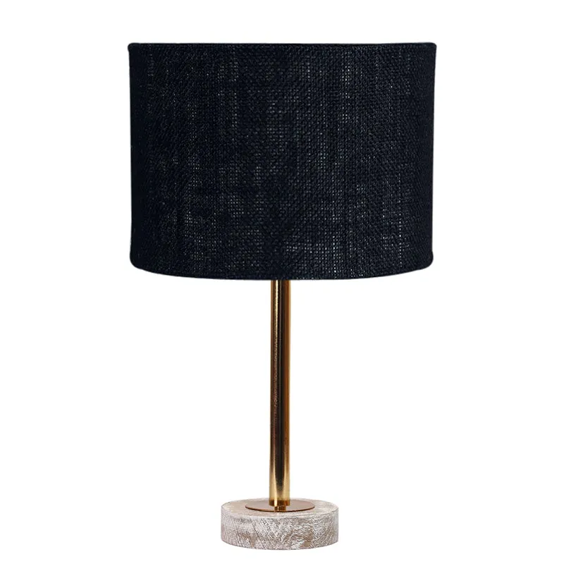 Sienna I Rodin Wooden Table Lamp - Black,Gold,White media 4