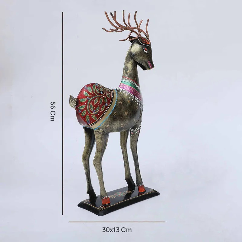 Ethnik Deer Duo Showpiece - Set Of Two media 6