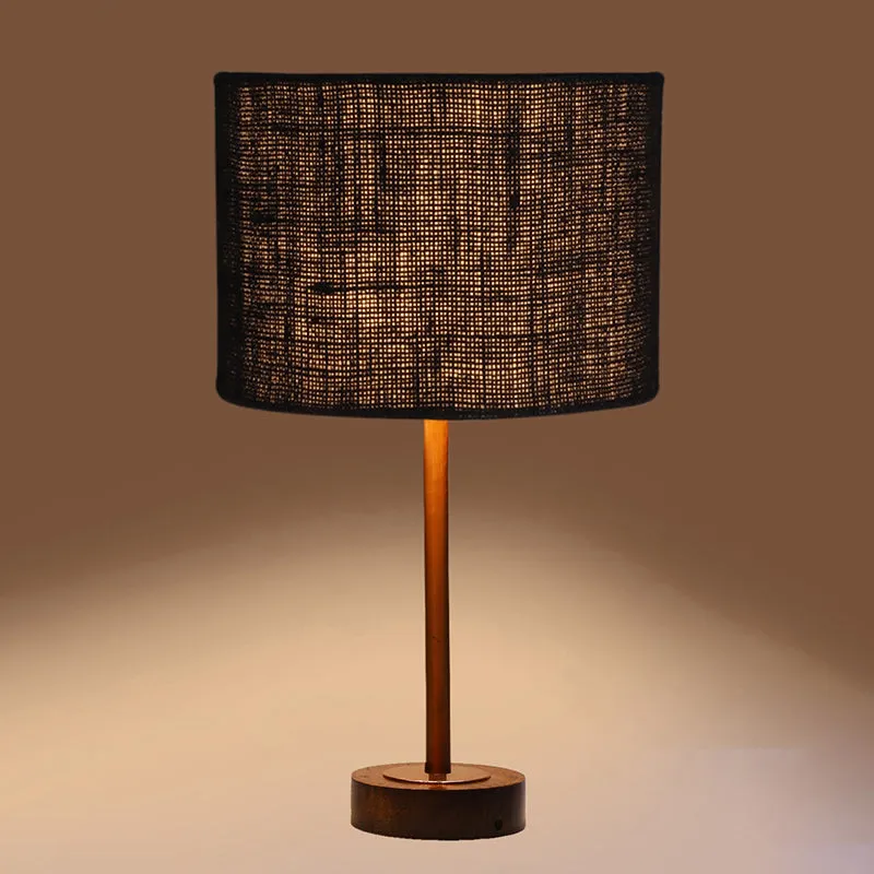 Sienna I Rodin Wooden Table Lamp - Black,Copper,Brown media 6