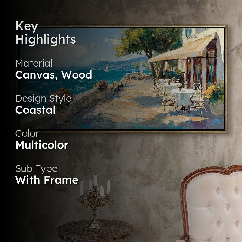 Mediterranean Morning Canvas Wall Painting With Frame media 2