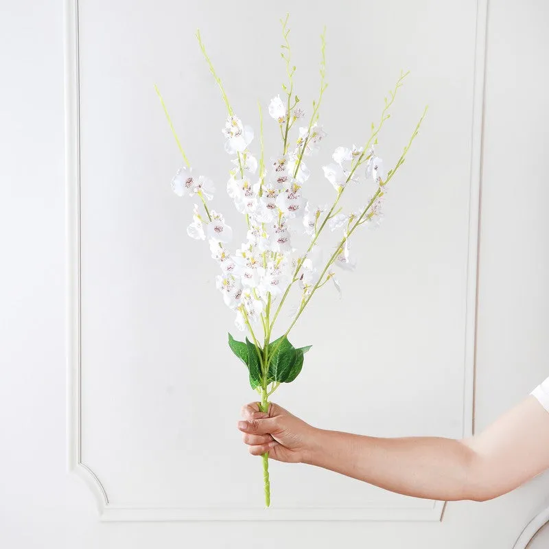 Cross Orchid Artificial Flowers - White media 3