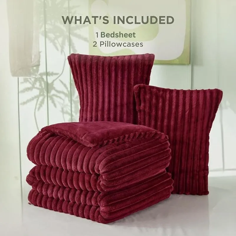 SleepScape Faux Fabric Blanket (Maroon)- 300 GSM media 7