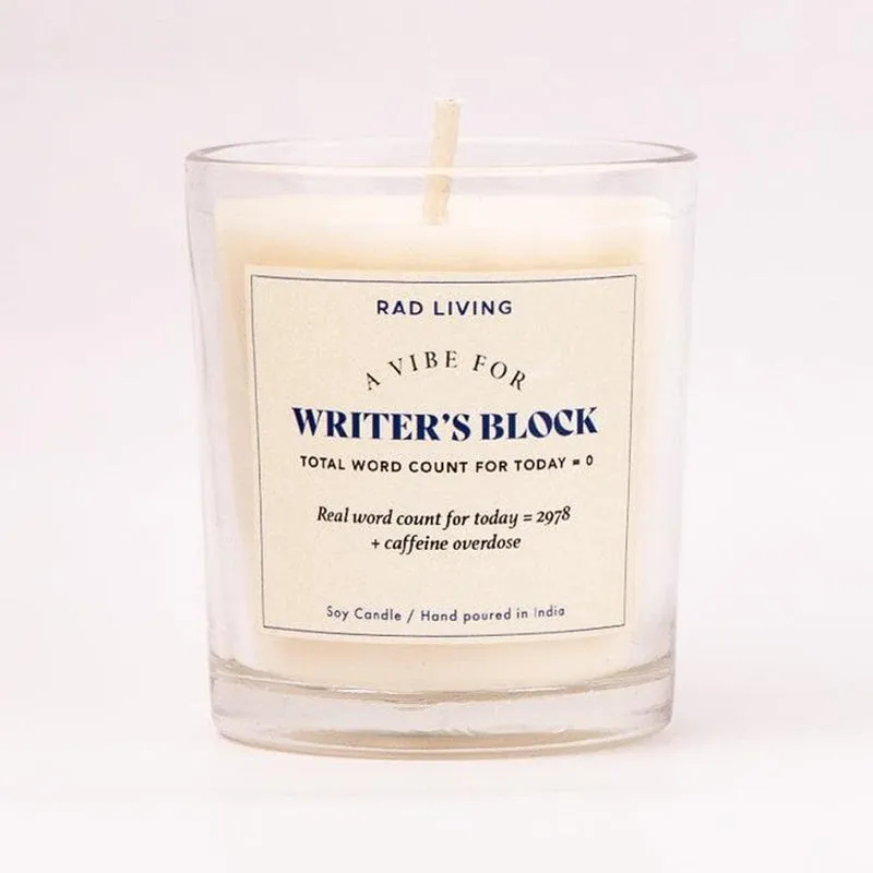 Writer's Block - Lavender Tobacco Scented Candle media 7