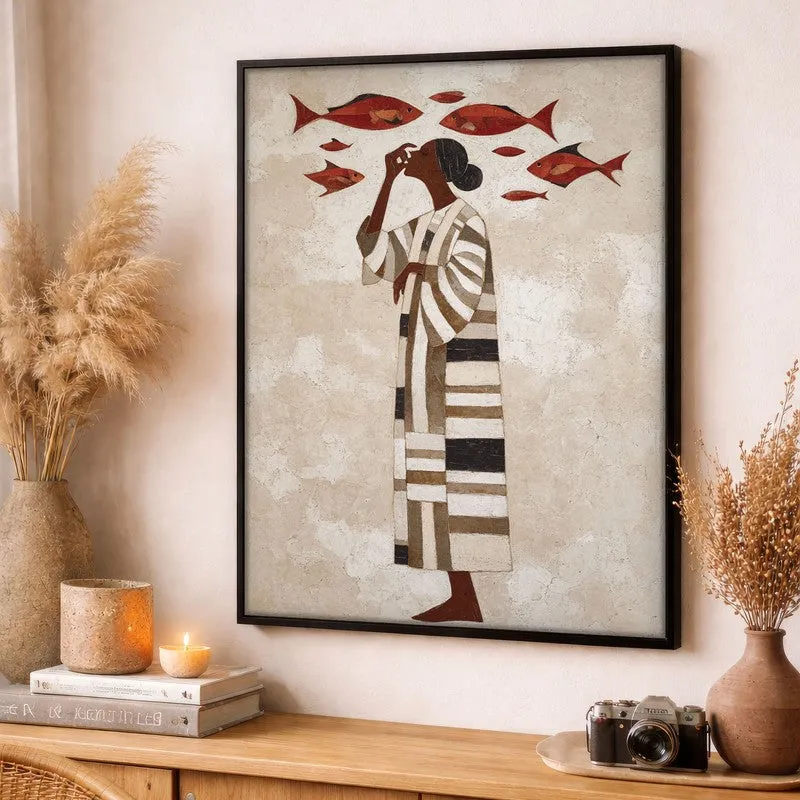 Soraya Travel Illustration Canvas Wall Painting With Black Frame media 3