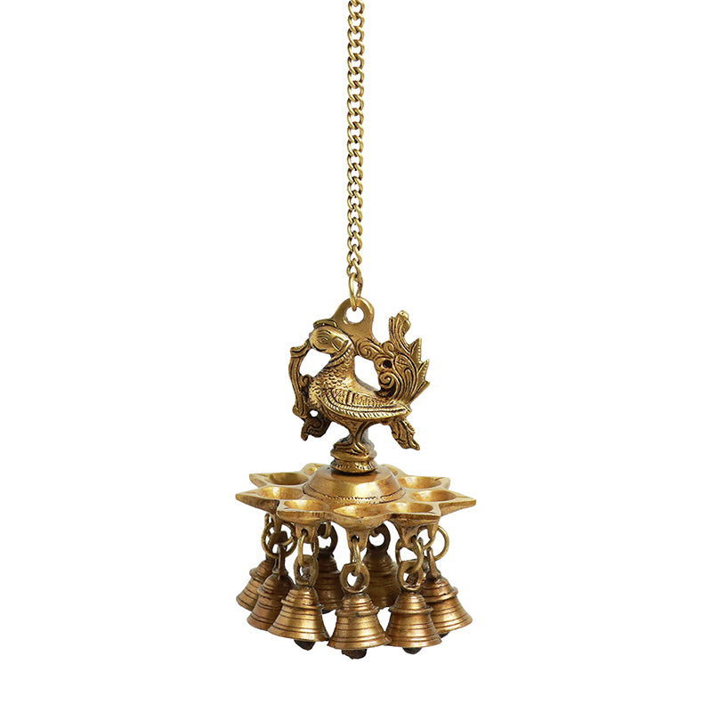 Mayur Shikha Brass Hanging Diya media 3