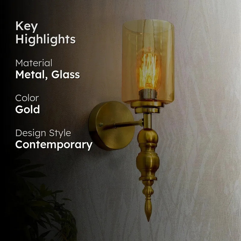 GlowMorph Transformable Metal Wall Lamp -Gold media 2