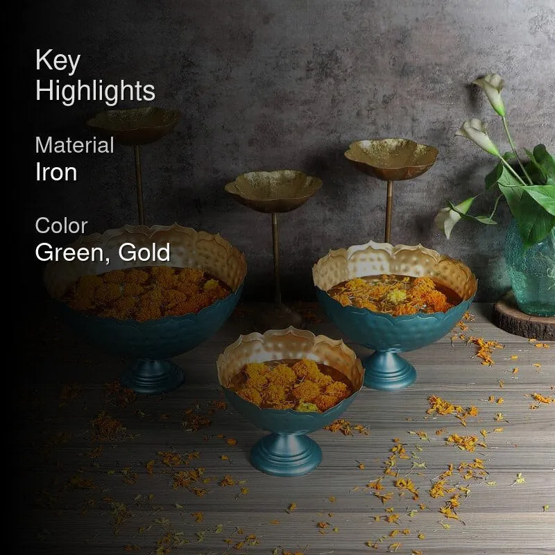 Kanshiki Kalyan Urli (Blue) - Set Of Six media 2