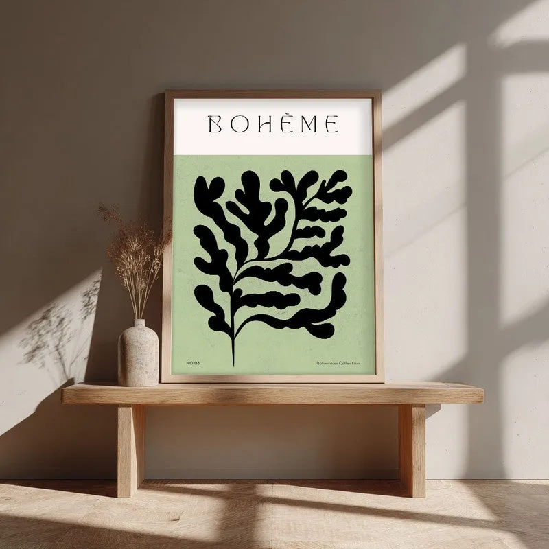Verdant Muse Canvas Wall Painting With Brown Frame media 4