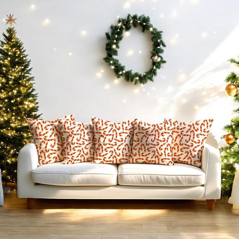 Sugar Swirls Velvet Christmas Cushion Cover media 6