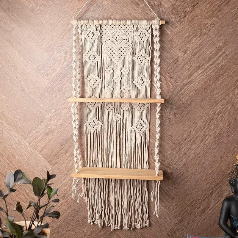 Neeja Macrame Wall Shelf media 1