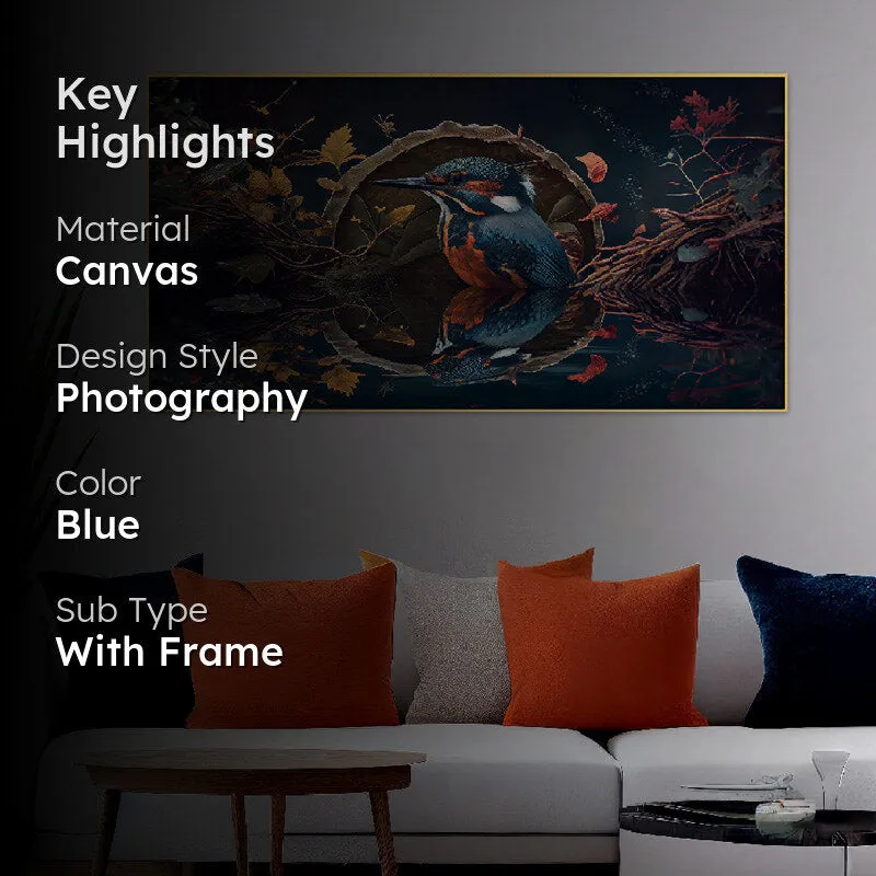 Kingfisher Chorus Canvas Wall Painting media 2