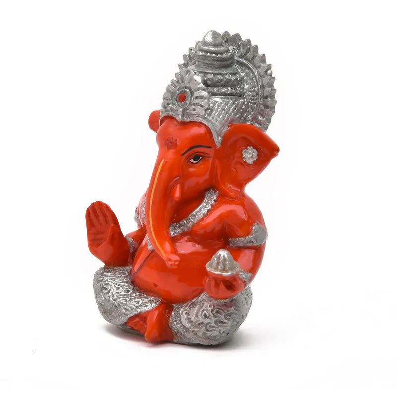 Vigneshwara Bless Idol - Orange media 3
