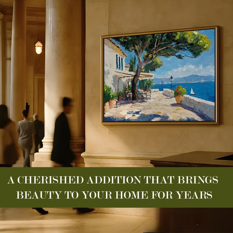 Gilded Horizon Canvas Wall Painting With Frame media 7