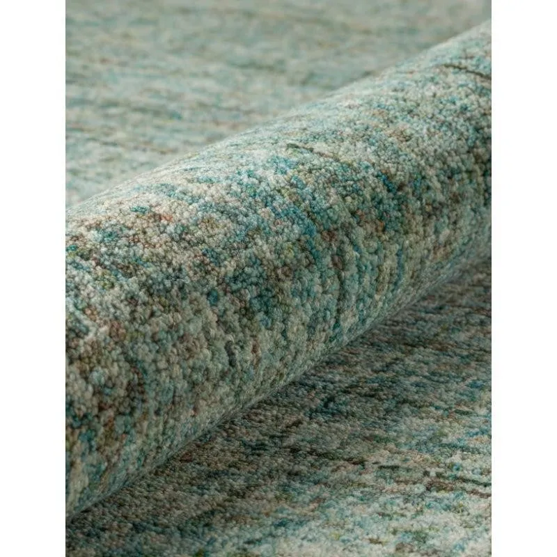 Handloom Hand Tufted Harmony Wool Rug - Sea Green media 5