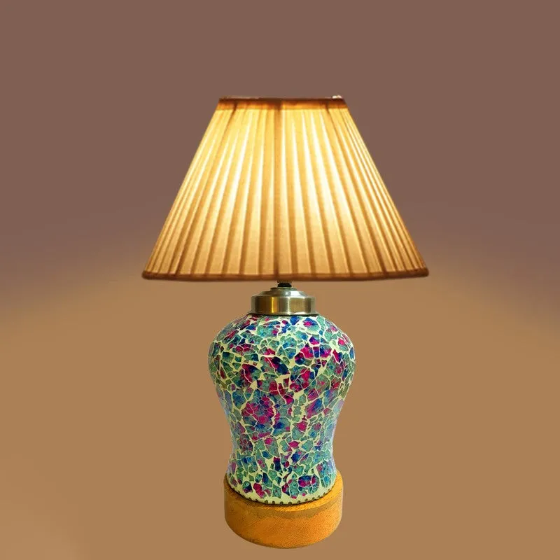 Floranisse Pleatra Wooden Table Lamp - Multicolor media 5