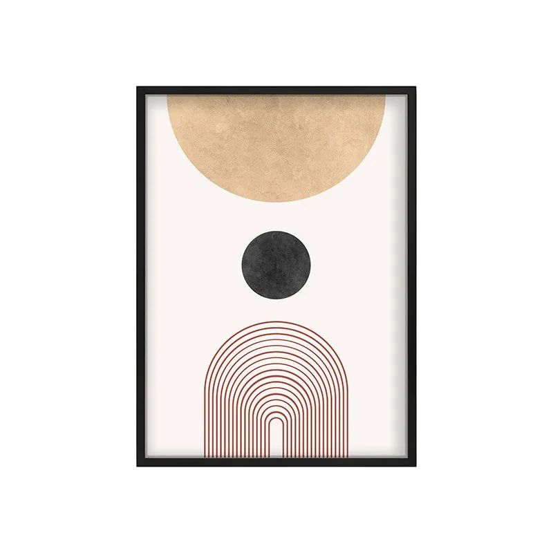 Abstract Equilibrium Canvas Wall Painting With Black Frame media 3