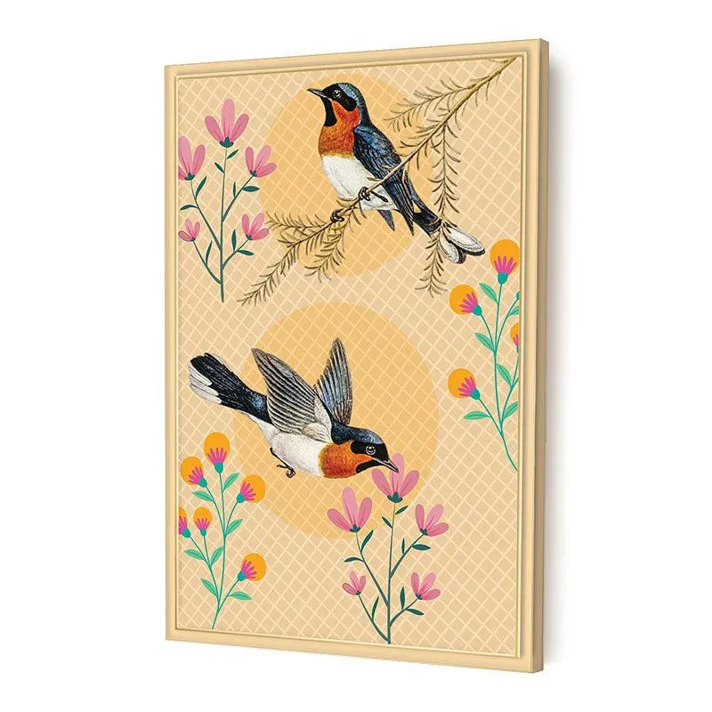 Bird Wander Canvas Wall Painting media 2