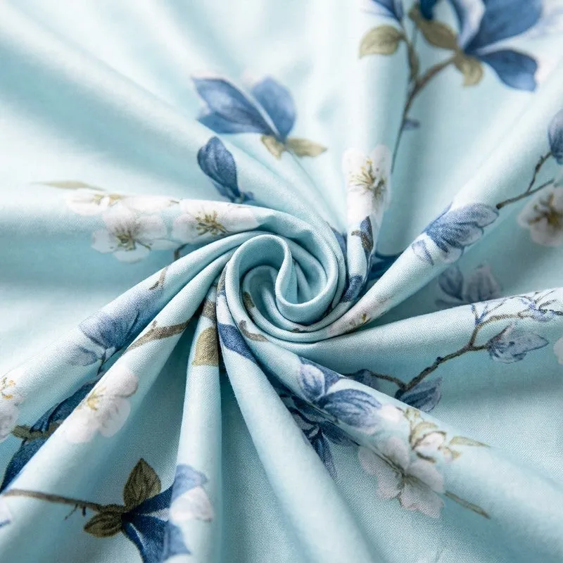 Nigaar Floral Cotton Bedsheet (Pista Green) - 200 TC media 5