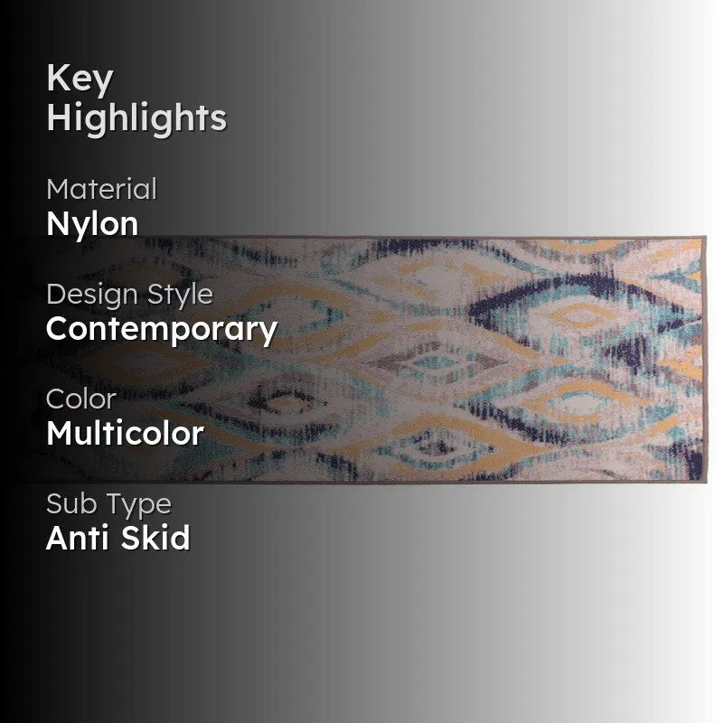 Ikkath Patterened Nylon Runner Rug media 2