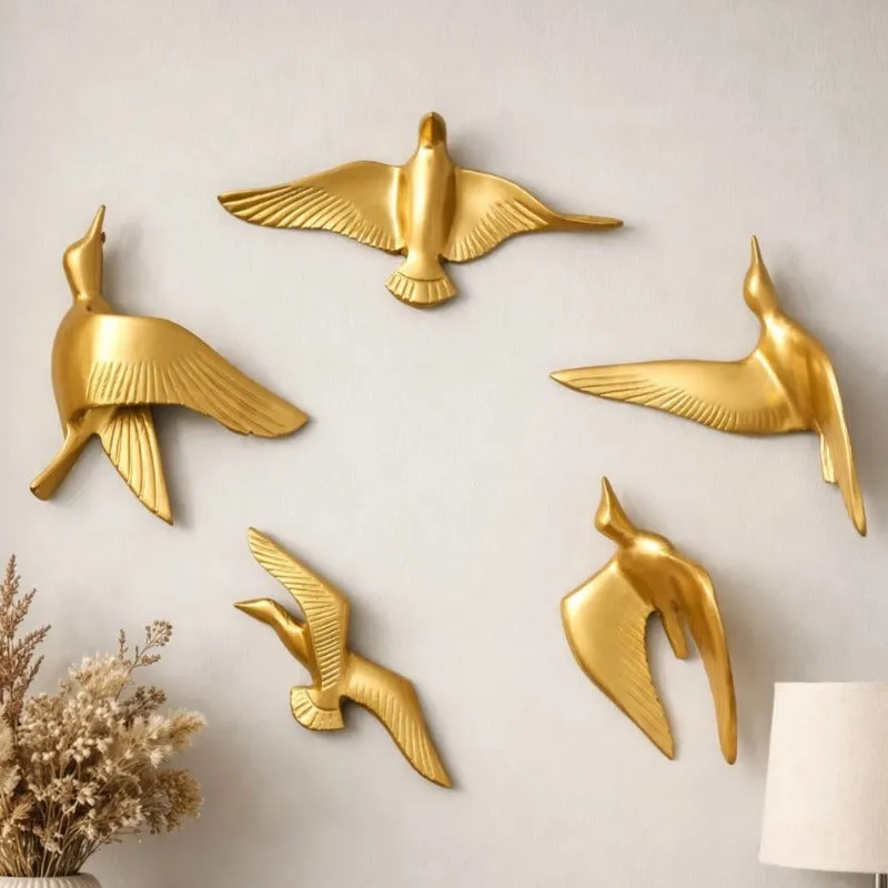 Bird Flight Fancy Wall Accent - Set Of Five media 1