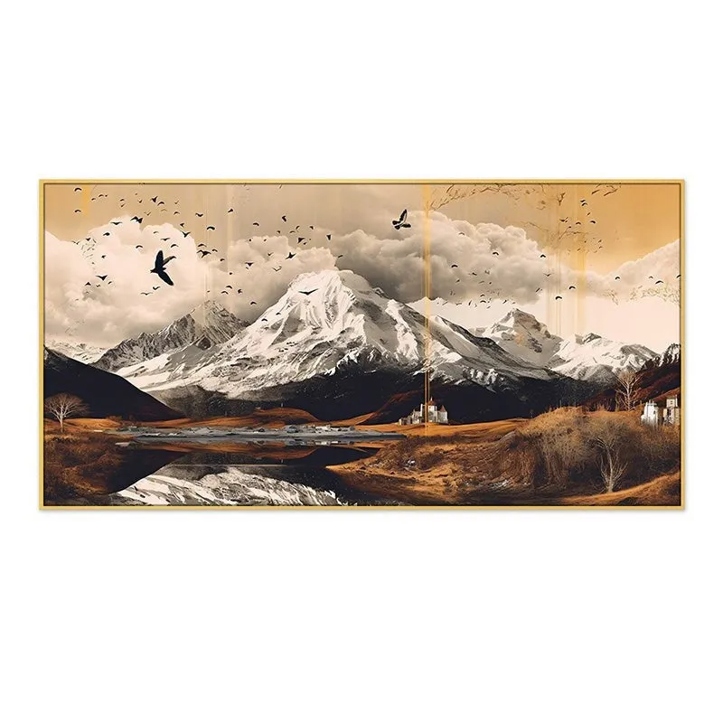 Mountain Vista Canvas Wall Painting media 3