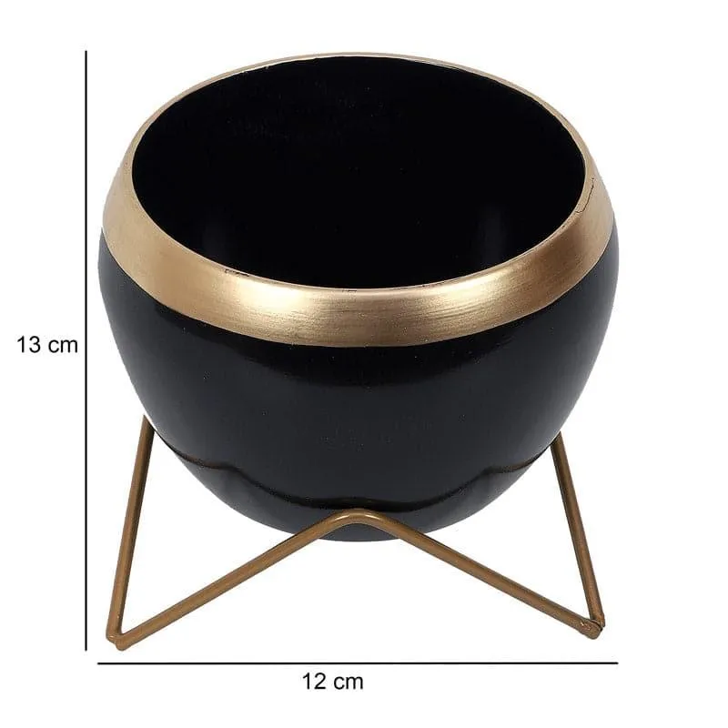 Apple Dun Planter (Black) - Set Of Two media 6