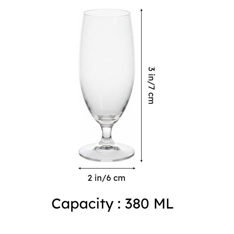 Goldenix Bohemia Crystal Wine Glass(380 mL) - Set Of Six media 7