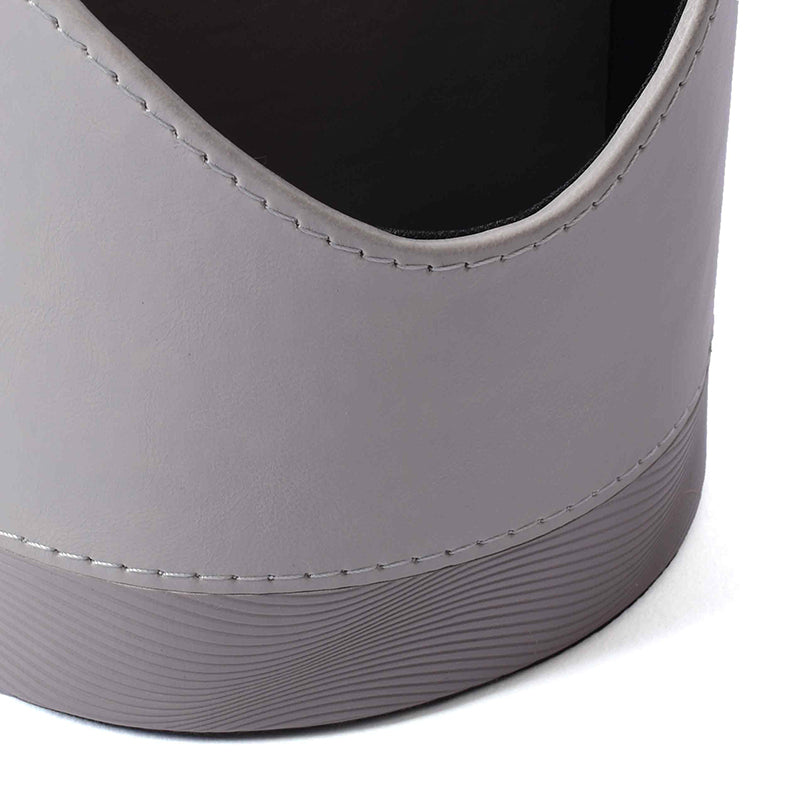 Veltrix Faux Leather Desk Organiser - Grey media 7