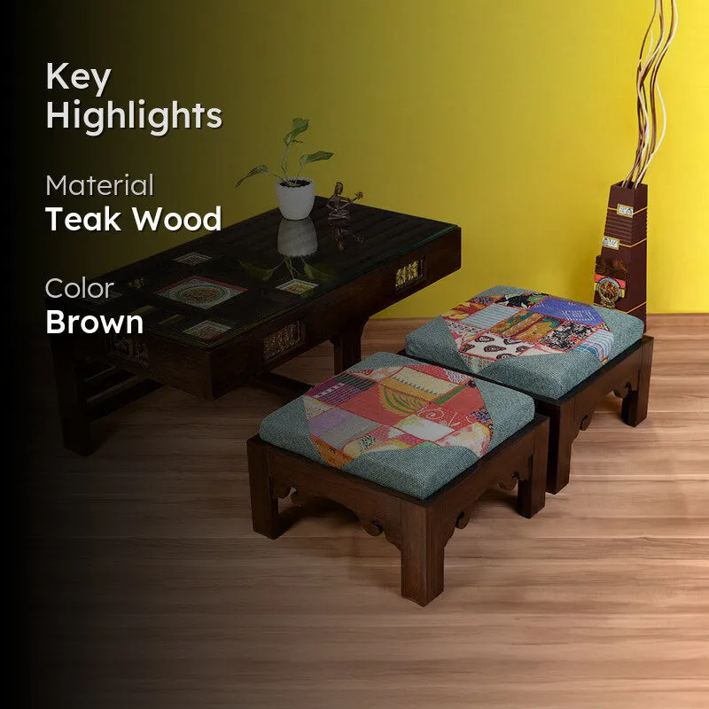 Zenga Teak Wood Center Table media 2