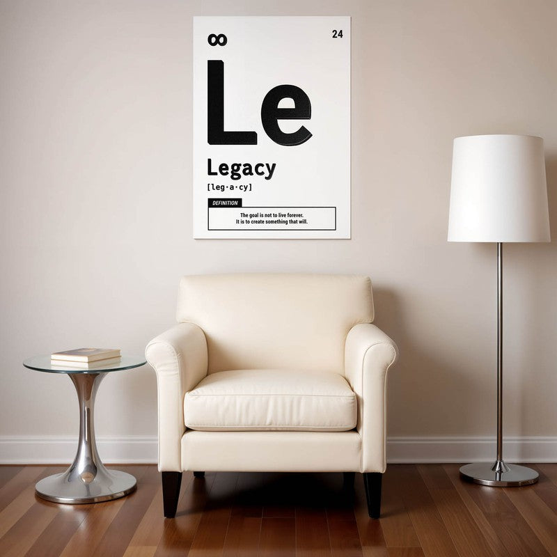 Minimalist Legacy Wall Poster