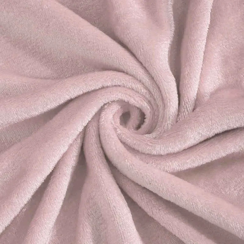 Gentle Rest Fleece Bedsheet (Light Pink) - 180 GSM media 5