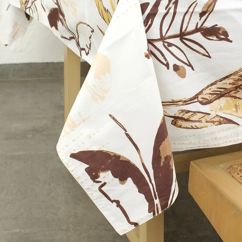 Sylva Grove Grid Table Cover - Brown media 3