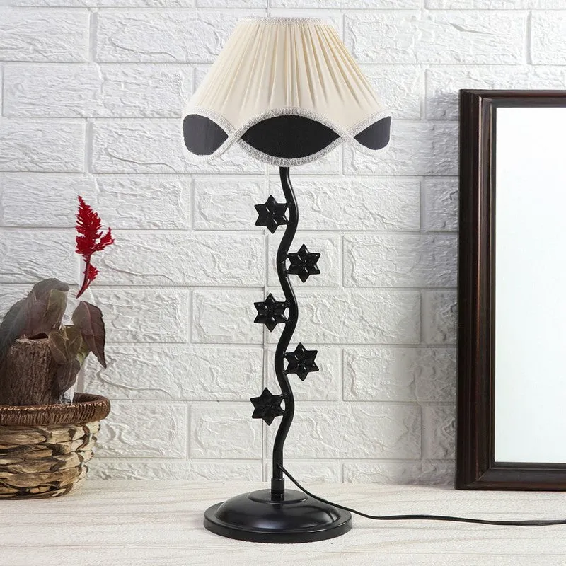 Supernova Cotton Table Lamp With Iron Base - White media 3