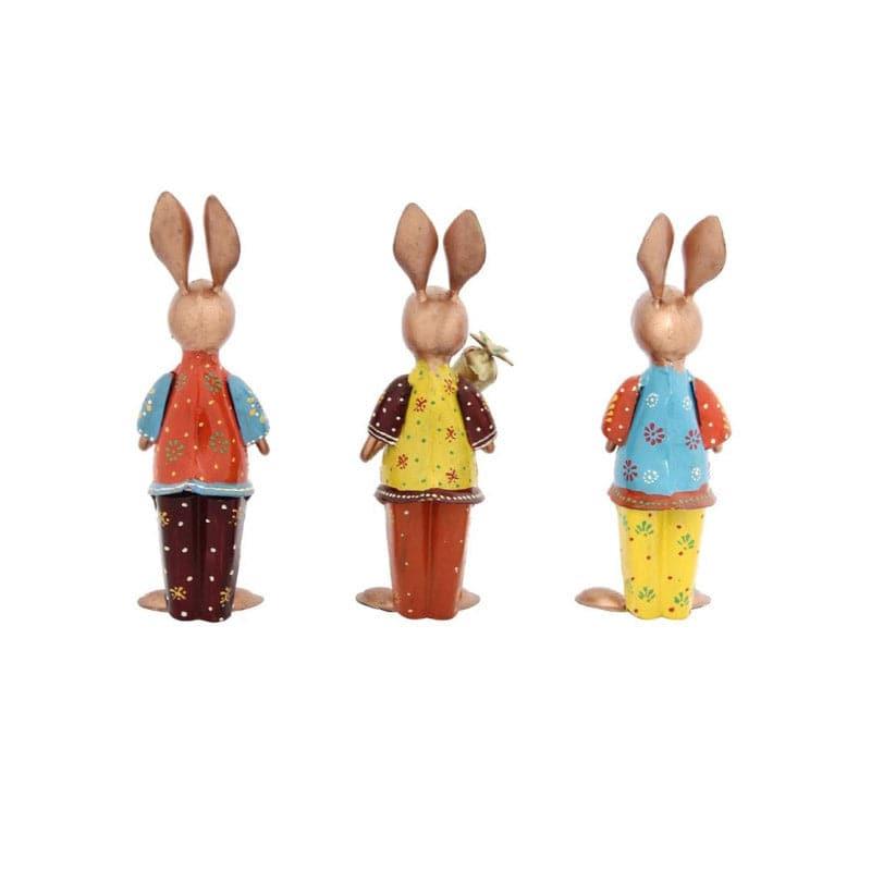 Hare Hello Showpiece - Set Of Three media 3