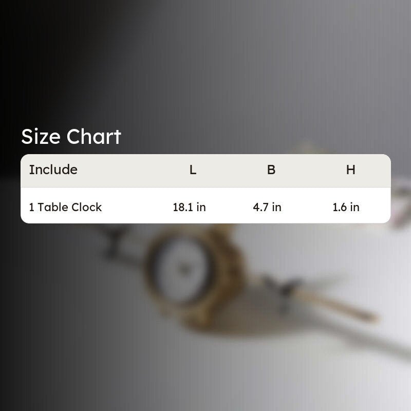 Fly Time Table Clock - Gold media 9