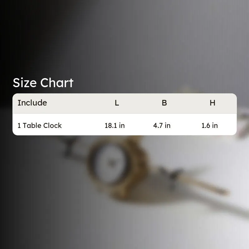 Fly Time Table Clock - Gold media 9