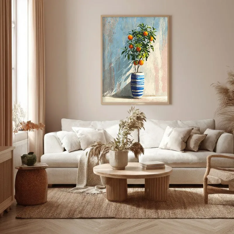 Sunshadow Zest Canvas Wall Painting - Brown Frame media 5
