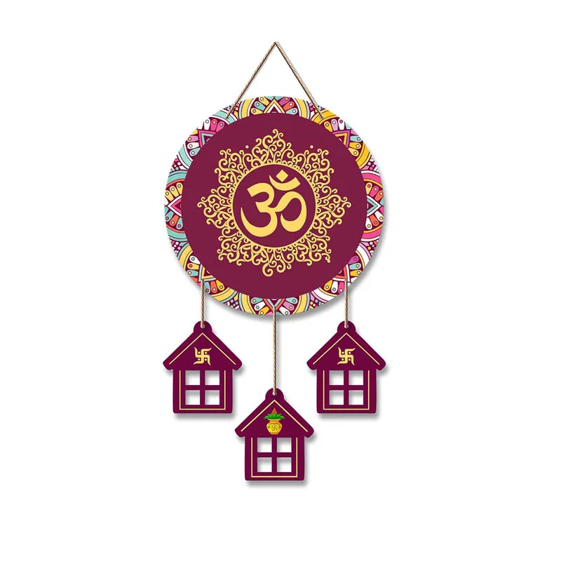 Aum Cottage Polyester & MDF Wall Hanging media 5