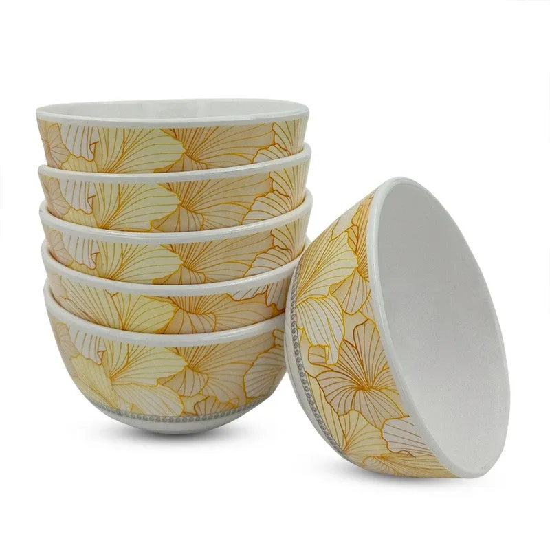 Flore Melamine Snack Bowls (200 mL Each) - Set of Six media 6