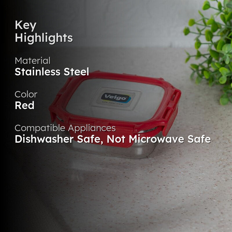 Hotspot Airtight Lunch Box (Red) - 300 mL media 2