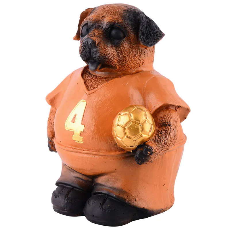 K9 Kicker Painted Polyresin Showpiece - Brown media 4