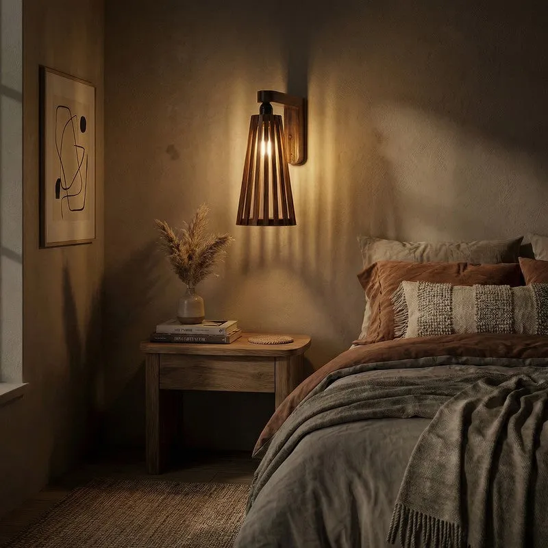 Radiaro  Cone Wooden Wall Lamp media 3