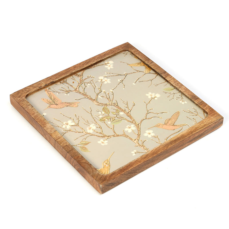Ethereal Vines Mango Wood Platter - Square media 4
